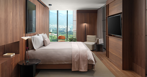 Disfrute de una habitación de lujo que le brindará la máxima comodidad y elegancia